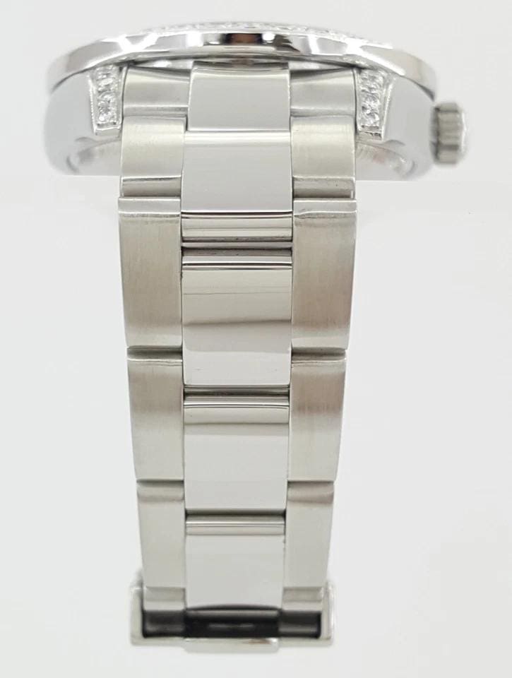 Rolex DateJust 178240 31 mm Salmon Dial Aftermarket Diamonds 2007 Box & Papers