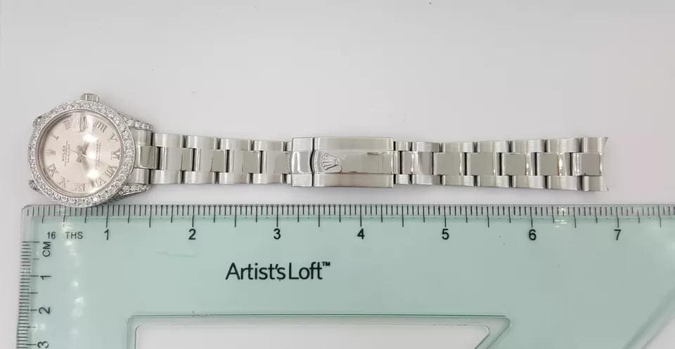 Rolex DateJust 178240 31 mm Salmon Dial Aftermarket Diamonds 2007 Box & Papers