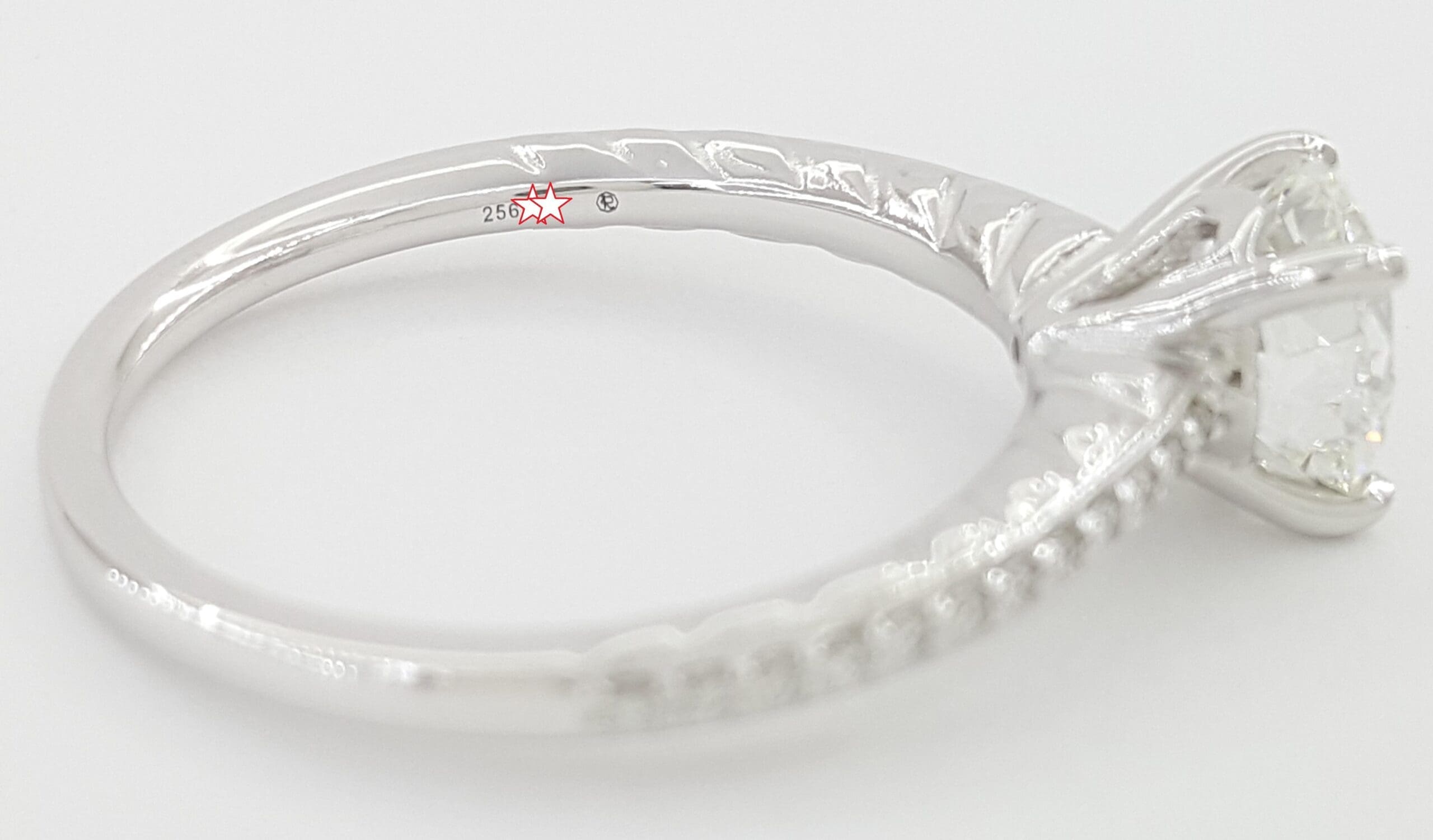 Ritani Round Brilliant Diamond Engagement Ring 1.14 ct 14k White Gold Rt $14,000