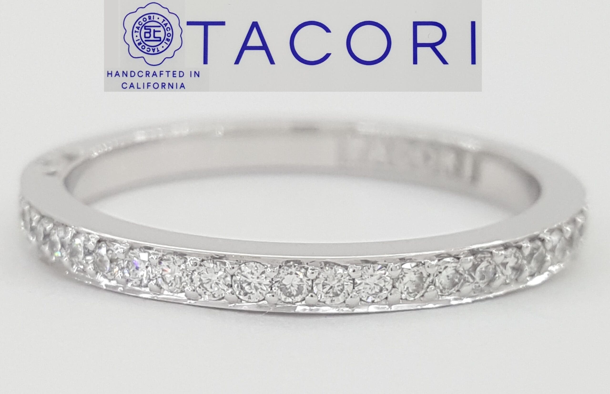 Tacori Simply 2630BMD Diamond Eternity Wedding Band Ring 18k Gold 0.43 ct $4290