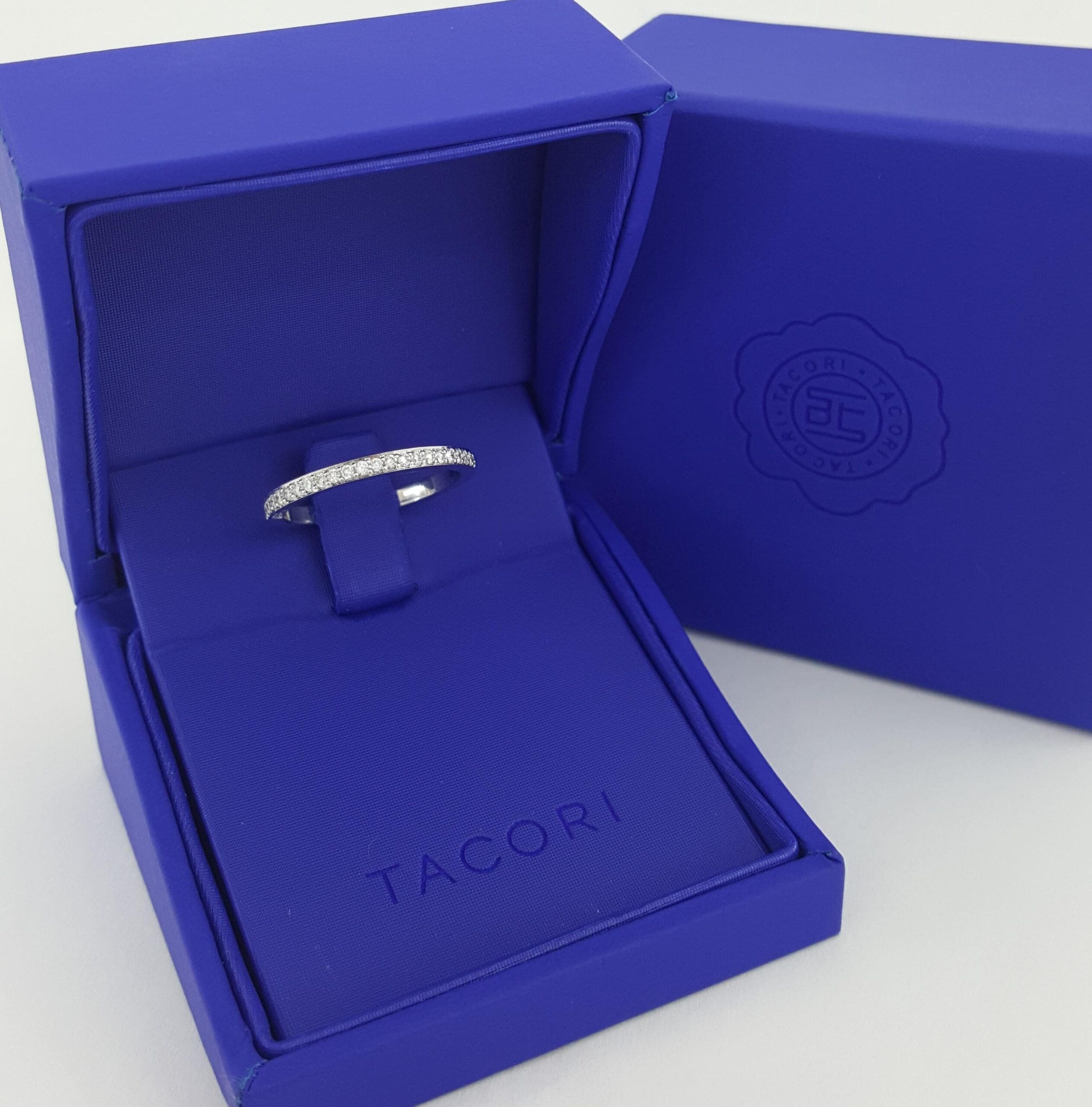 Tacori Simply 2630BMD Diamond Eternity Wedding Band Ring 18k Gold 0.43 ct $4290