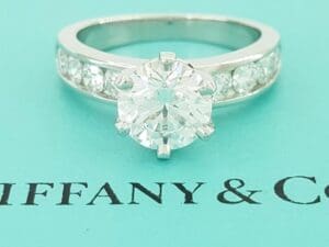 Tiffany & Co Channel-Set Diamond Engagement Ring 2.46 ct D FLawless Rtl $96,000