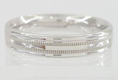 Benchmark RECF7401 14K White Gold Comfort Fit Wedding Band 4.5mm Size 10