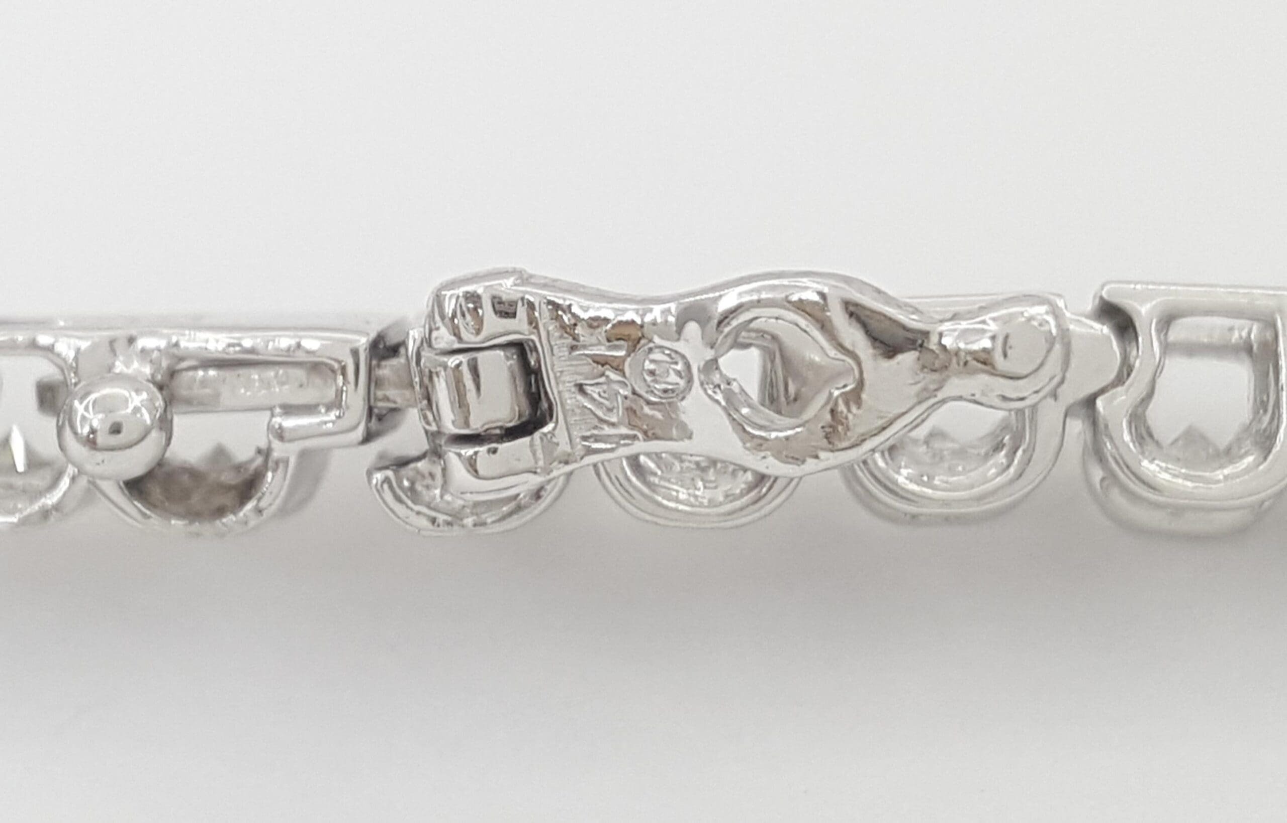 Round Diamond Tennis Bracelet 2.04 ct 14K White Gold 7.5" 3.8mm Retail $6,950