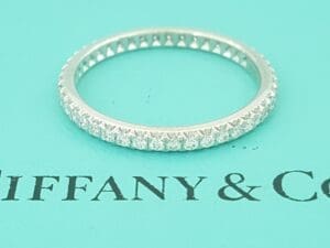 Tiffany & Co Soleste Full Circle Eternity Diamond Band Ring 0.34ct Plat $5,400