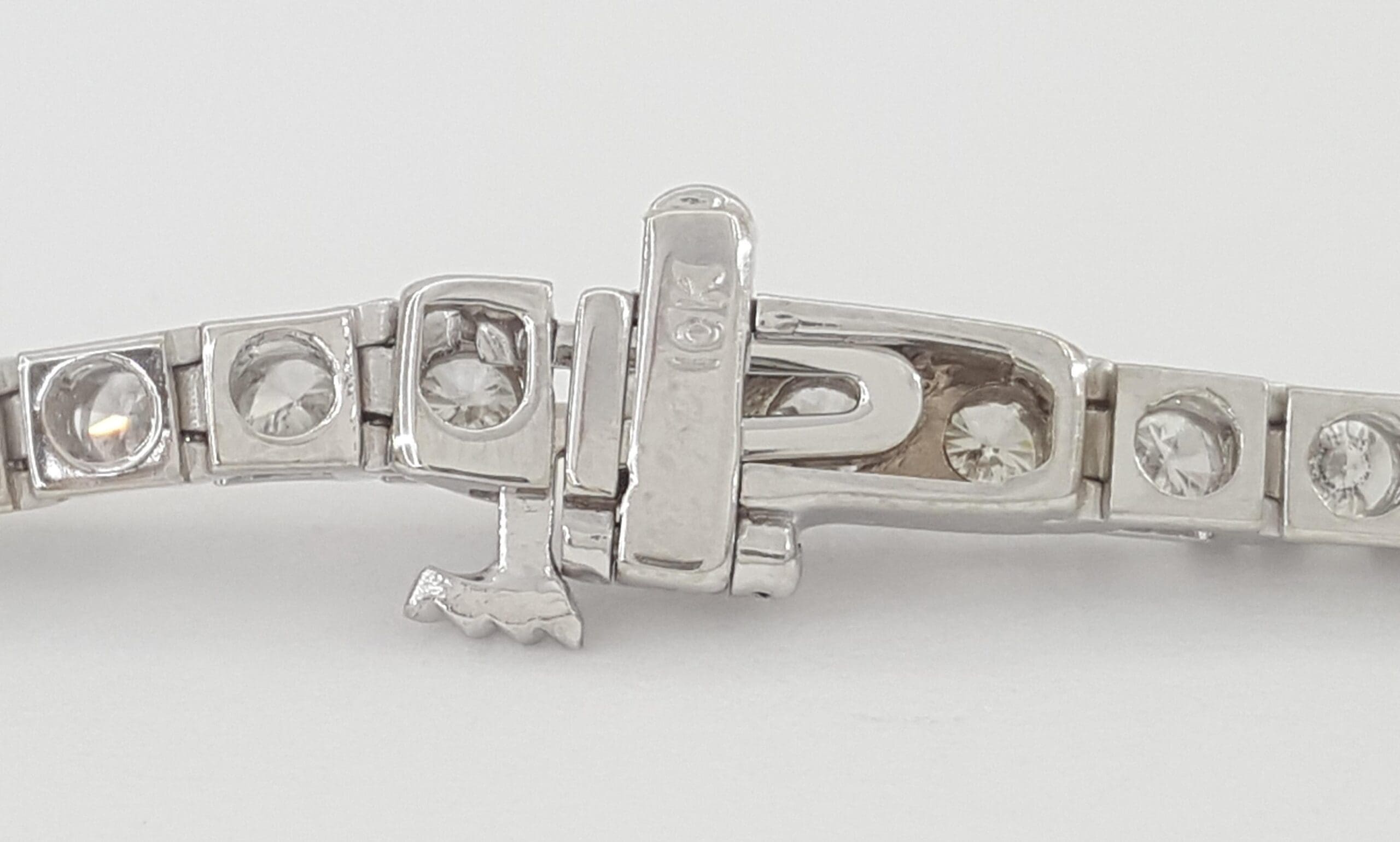 Round Diamond Tennis Bracelet 3.08 ct 10K White Gold 7.25" 2.8 mm Retail $6.5K
