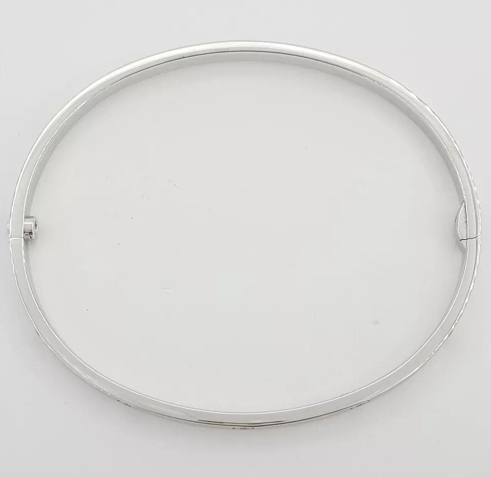 Cartier LOVE 18K White Gold 10 Diamonds 0.21 ct Small Bracelet SZ 18 Rtl $11,700