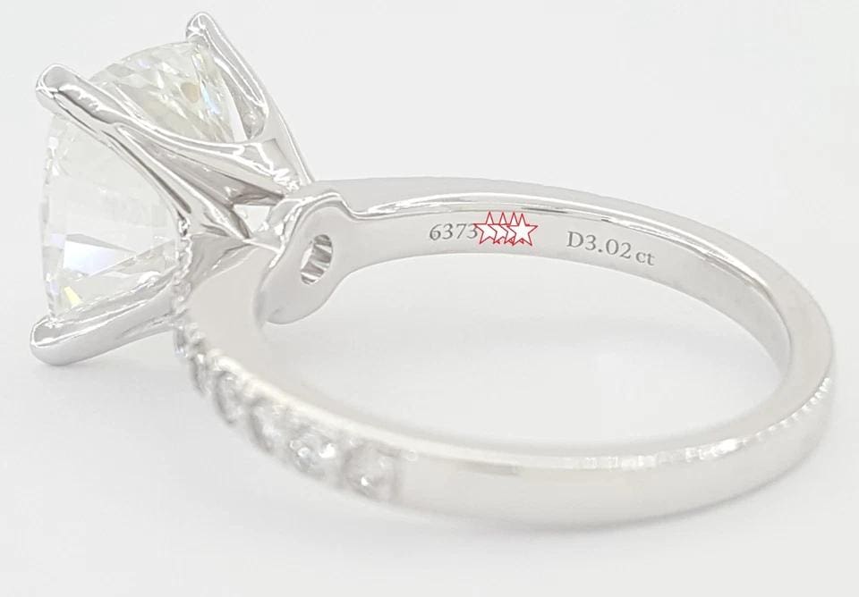 Tiffany & Co Novo Cushion Cut Diamond Engagement Ring 3.18 ct Retail $115,000