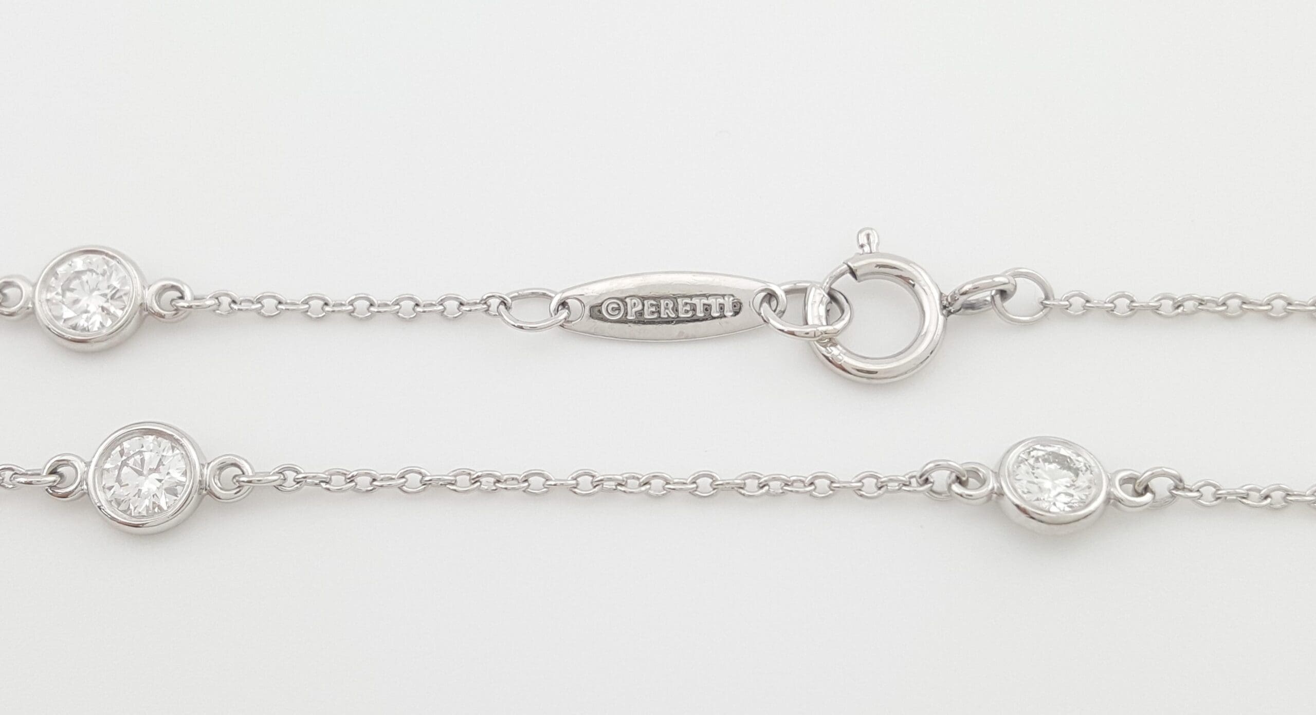 Tiffany & Co. Elsa Peretti Diamond By The Yard Bracelet 0.4 ct Platinum 7" $5700