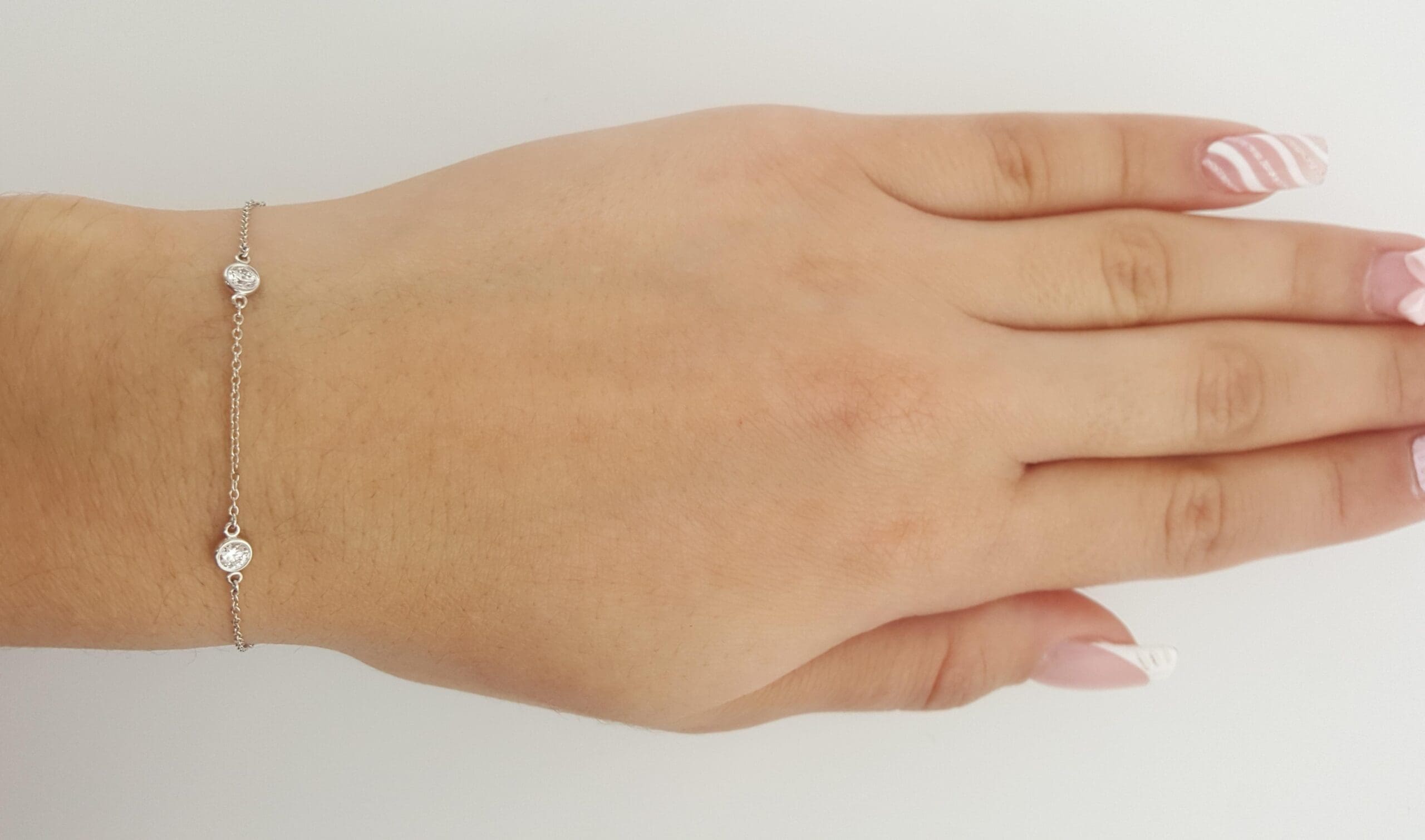 Tiffany & Co. Elsa Peretti Diamond By The Yard Bracelet 0.4 ct Platinum 7" $5700