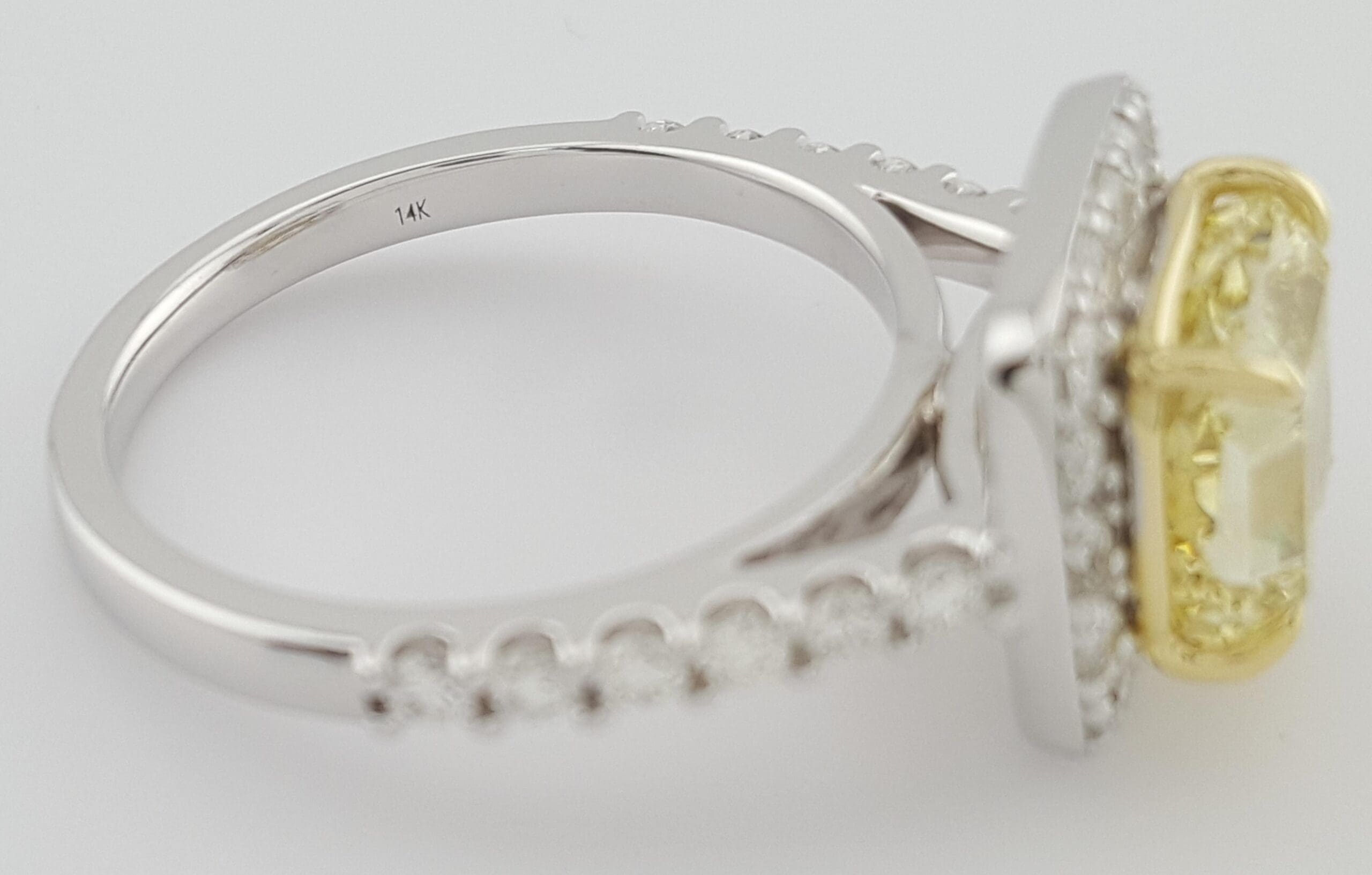 Fancy Deep Yellow Radiant Diamond Halo Engagement Ring 3.54 ct Flawless Rtl $55K