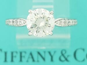 Tiffany & Co Harmony Round Diamond Platinum Engagement Ring 1.4 ct Rtl $20,800