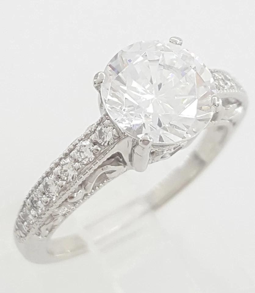 Tacori Platinum Semi-Mount Diamond Solitaire Engagement Ring 0.25 ct Rtl $4,870