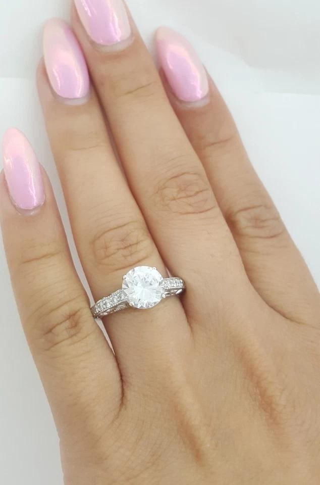 Tacori Platinum Semi-Mount Diamond Solitaire Engagement Ring 0.25 ct Rtl $4,870