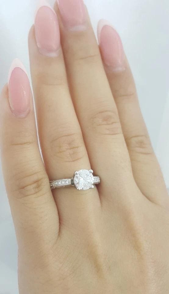 Tacori Platinum Semi-Mount Diamond Engagement Ring 0.3 ct Rtl $4,520