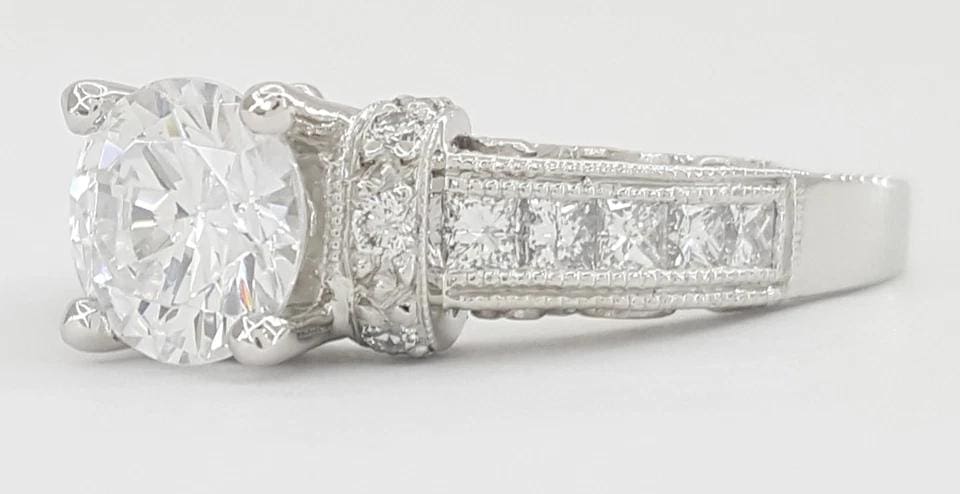 Tacori Semi-Mount Diamond Engagement Ring 0.45 ct Platinum Retail $4,930