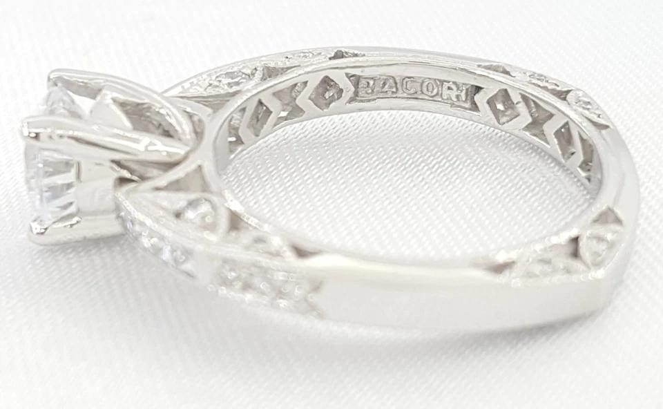 Tacori Platinum Semi-Mount Diamond Engagement Ring 0.3 ct Rtl $4,520