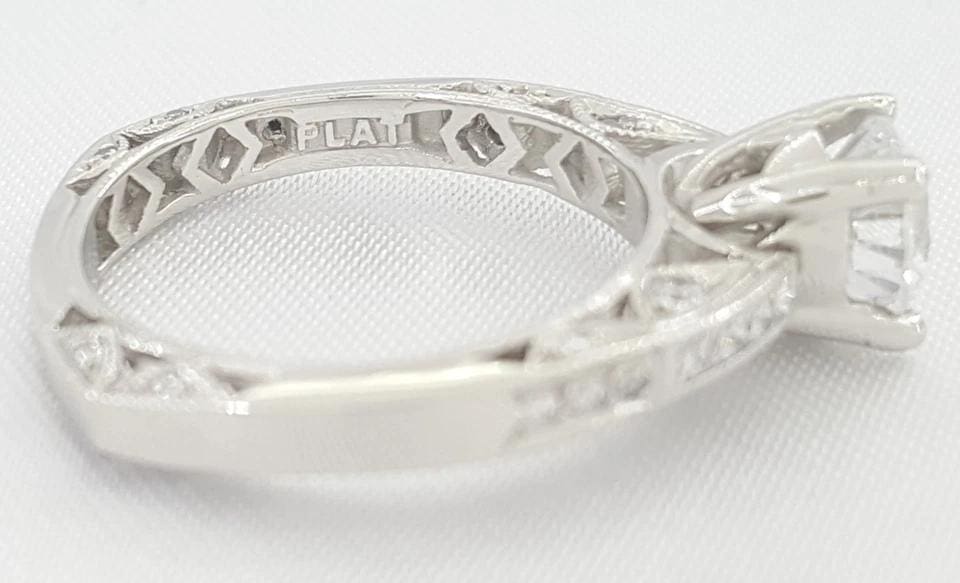 Tacori Platinum Semi-Mount Diamond Engagement Ring 0.3 ct Rtl $4,520