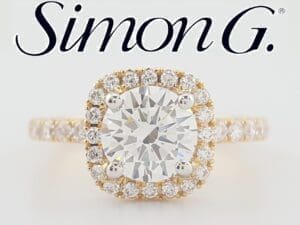 Simon G MR2132 Semi-Mount Diamond 0.44 ct 18k Rose Gold Engagement Ring $3,570