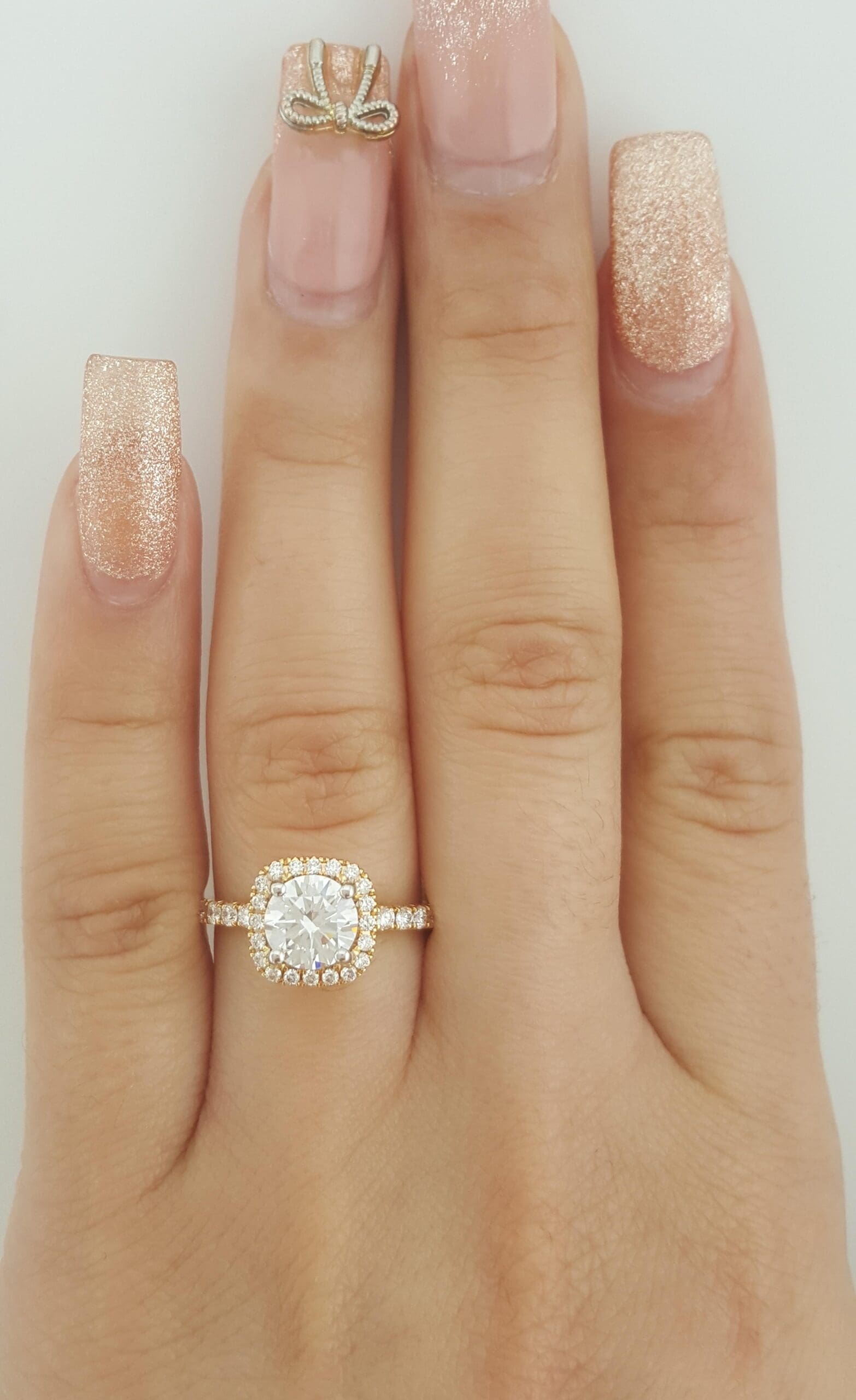 Simon G MR2132 Semi-Mount Diamond 0.44 ct 18k Rose Gold Engagement Ring $3,570