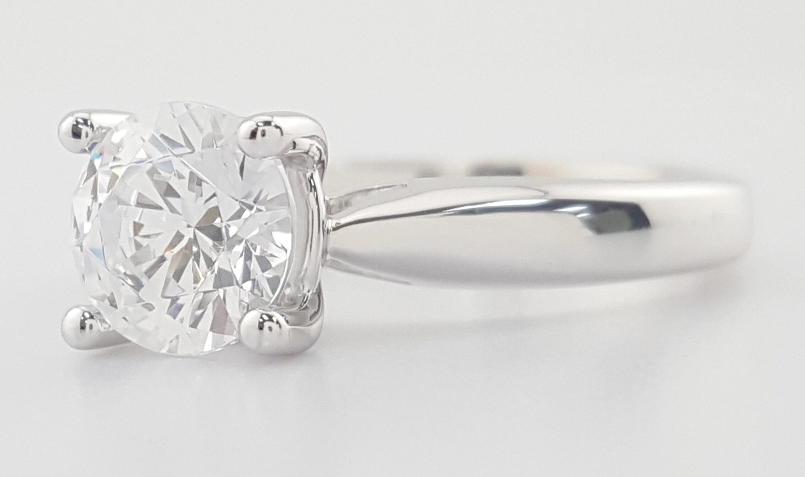 Ritani Elowen 1RZ7244 Solitaire Semi-Mount 18k & Plat Engagement Ring Rtl $2366