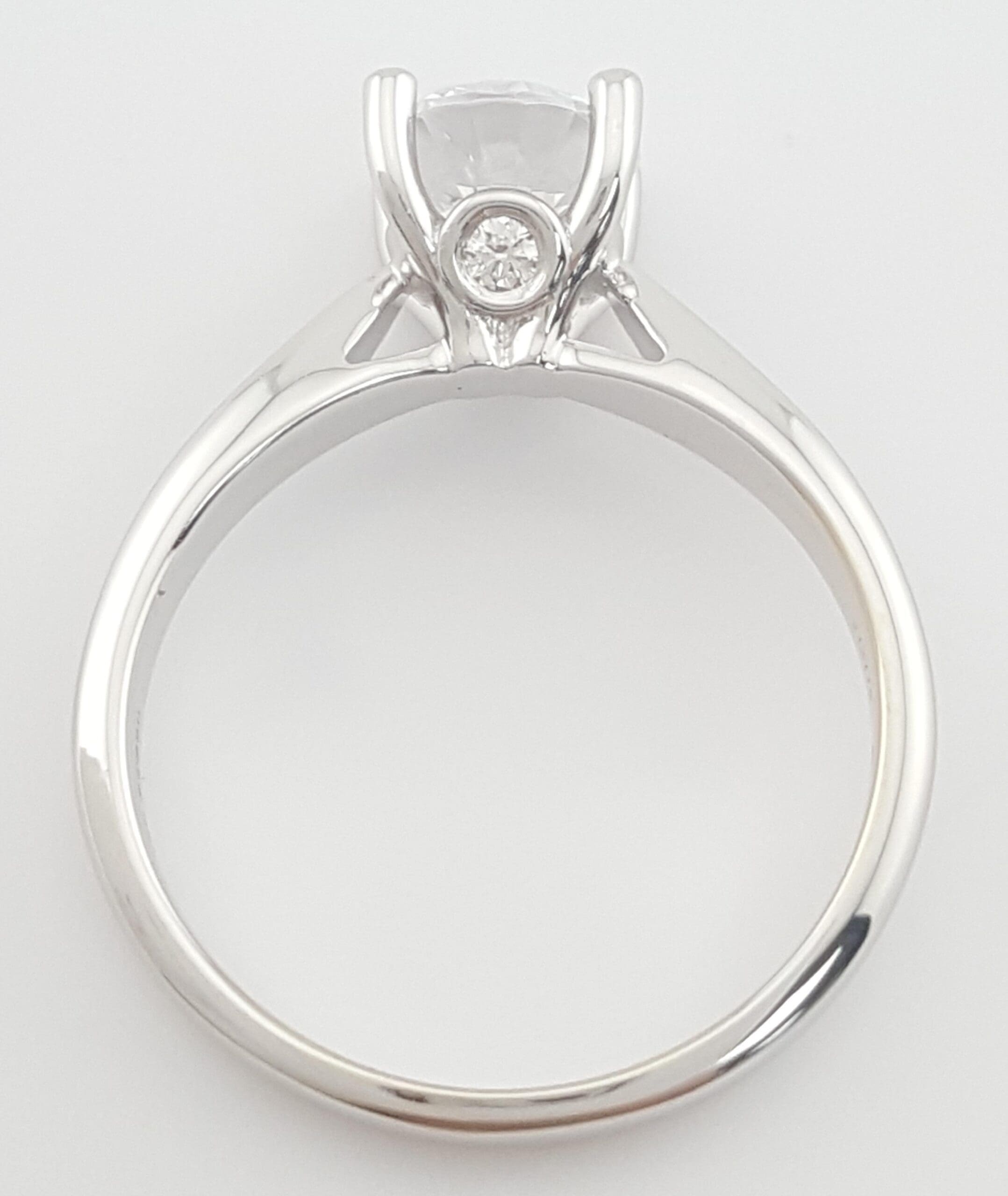 Ritani Elowen 1RZ7244 Solitaire Semi-Mount 18k & Plat Engagement Ring Rtl $2366