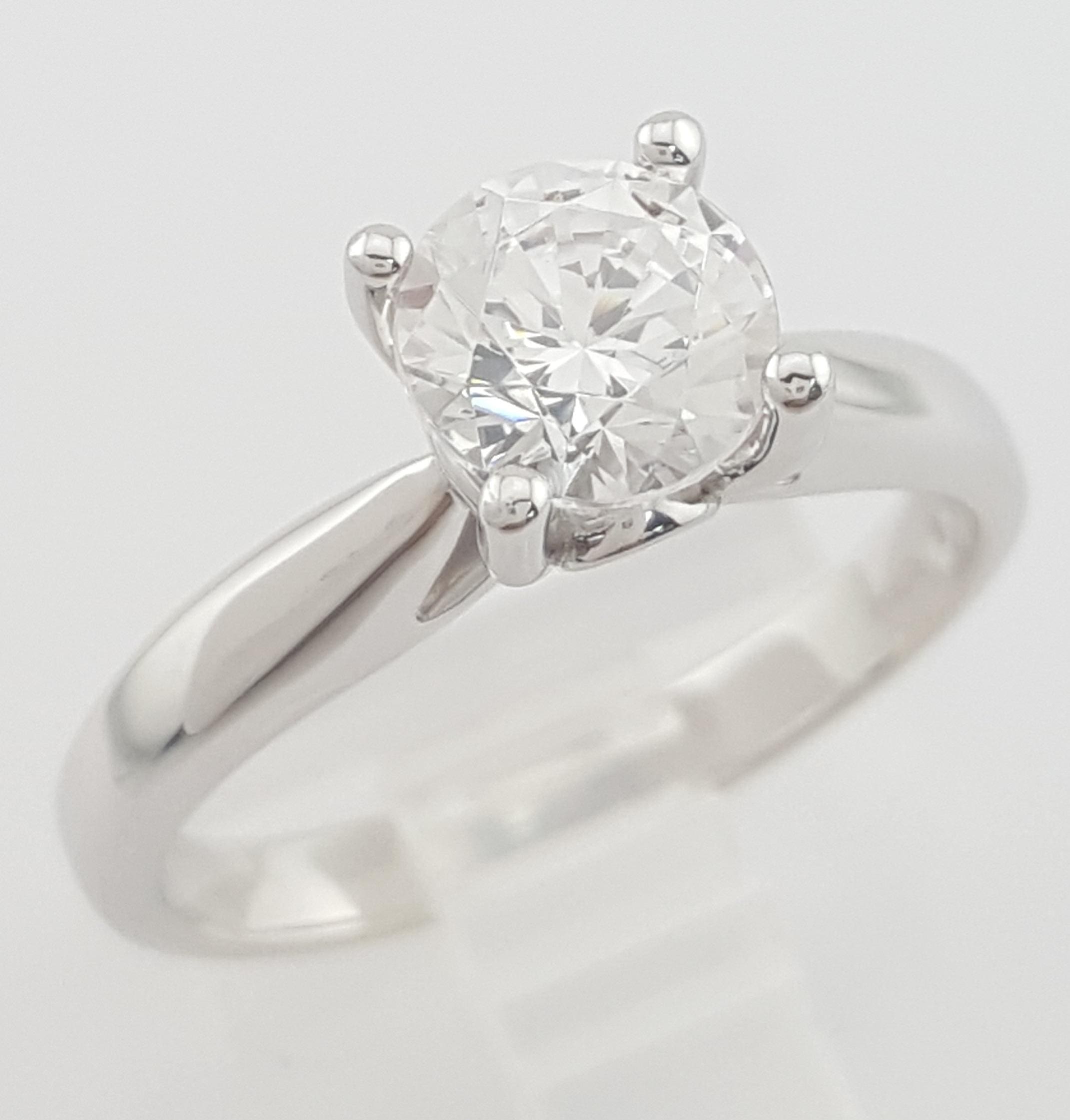 Ritani Elowen 1RZ7244 Solitaire Semi-Mount 18k & Plat Engagement Ring Rtl $2366