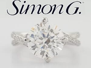 Simon G MR1394 Semi-Mount Diamond 0.14 ct Platinum Engagement Ring $2,710