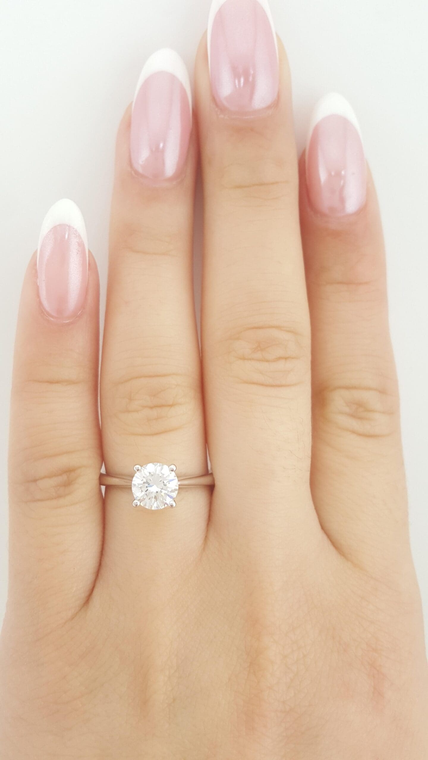 Simon G MR2954 Solitaire Semi-Mount 18k White & Rose Gold Engagement Ring $1,740