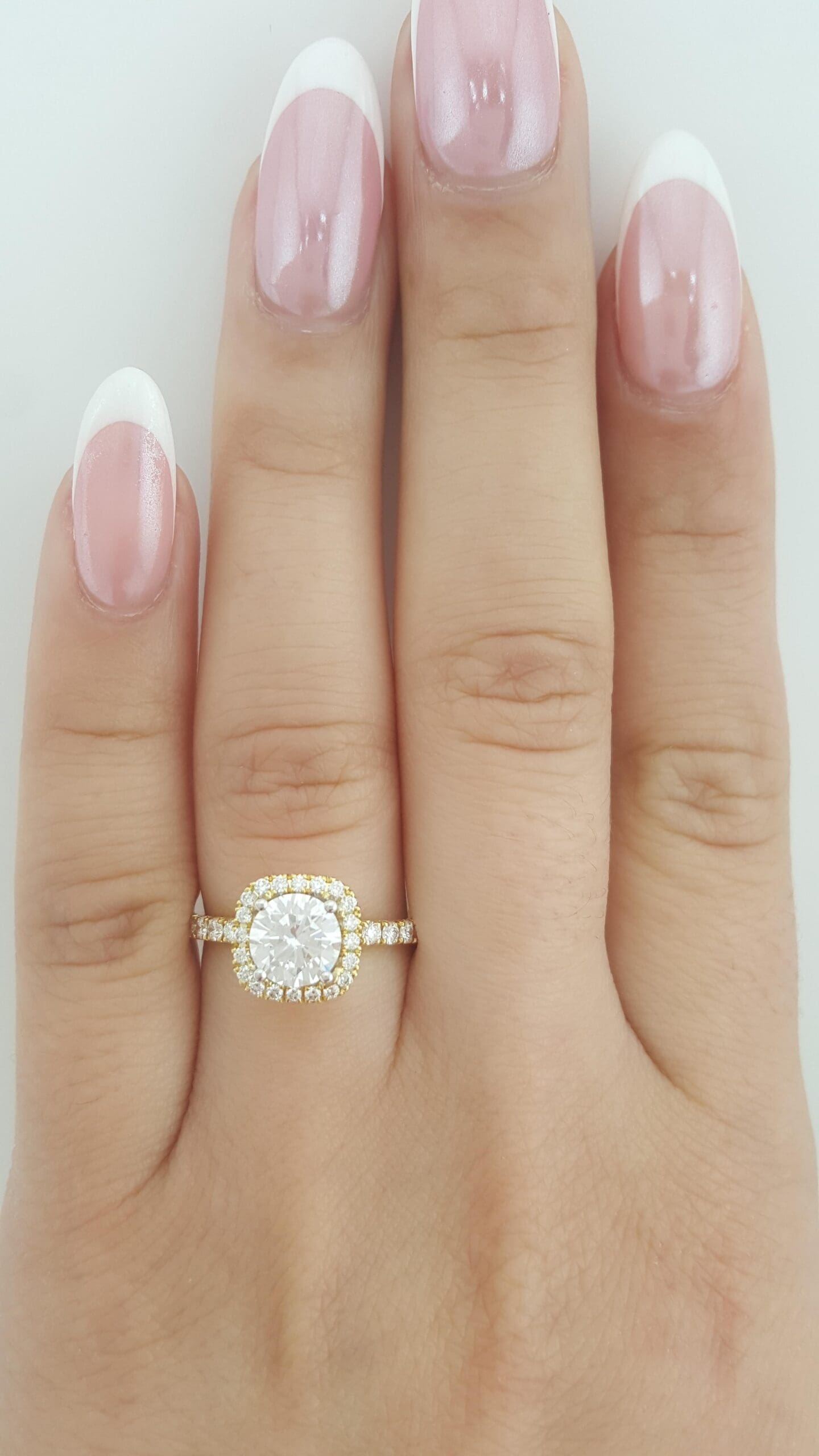 Simon G MR2132 Semi-Mount Diamond 0.44 ct 18k Yellow Gold Engagement Ring $3,570