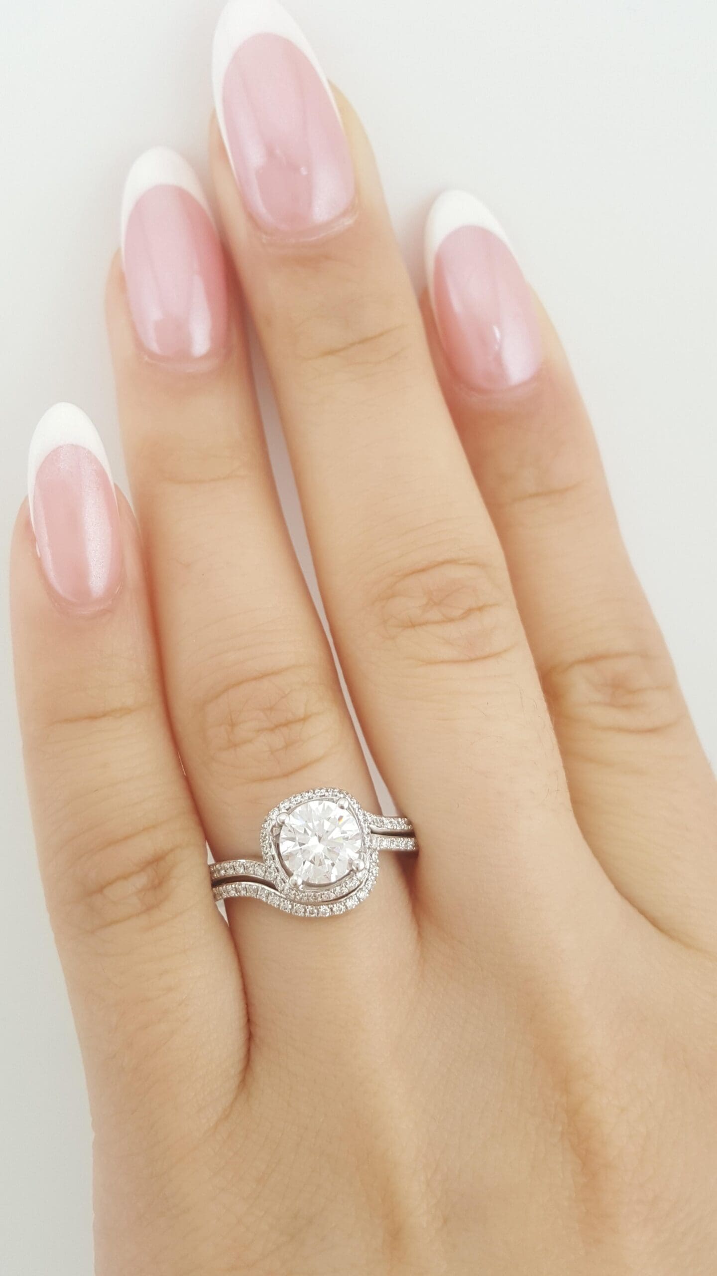 Simon G MR2533 Semi-Mount Passion 18k White Gold Engagement Ring Set Rtl $3,370