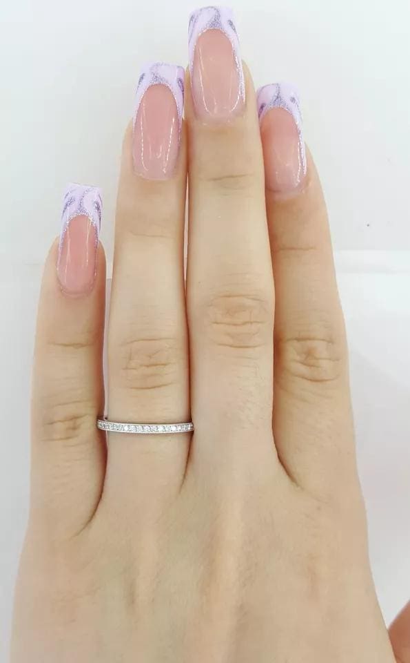 Tacori Ribbon 2526ETML Milgrain Diamond Wedding Eternity Band Ring 0.31 ct 4,315