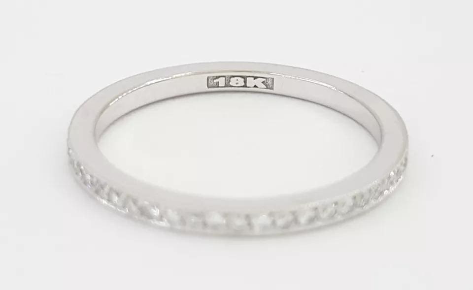 Tacori Ribbon 2526ETML Milgrain Diamond Wedding Eternity Band Ring 0.31 ct 4,315