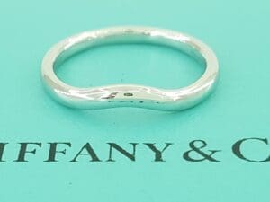 Tiffany & Co Elsa Peretti Curved Wedding Band Ring Platinum 2.2 mm Retail $1325
