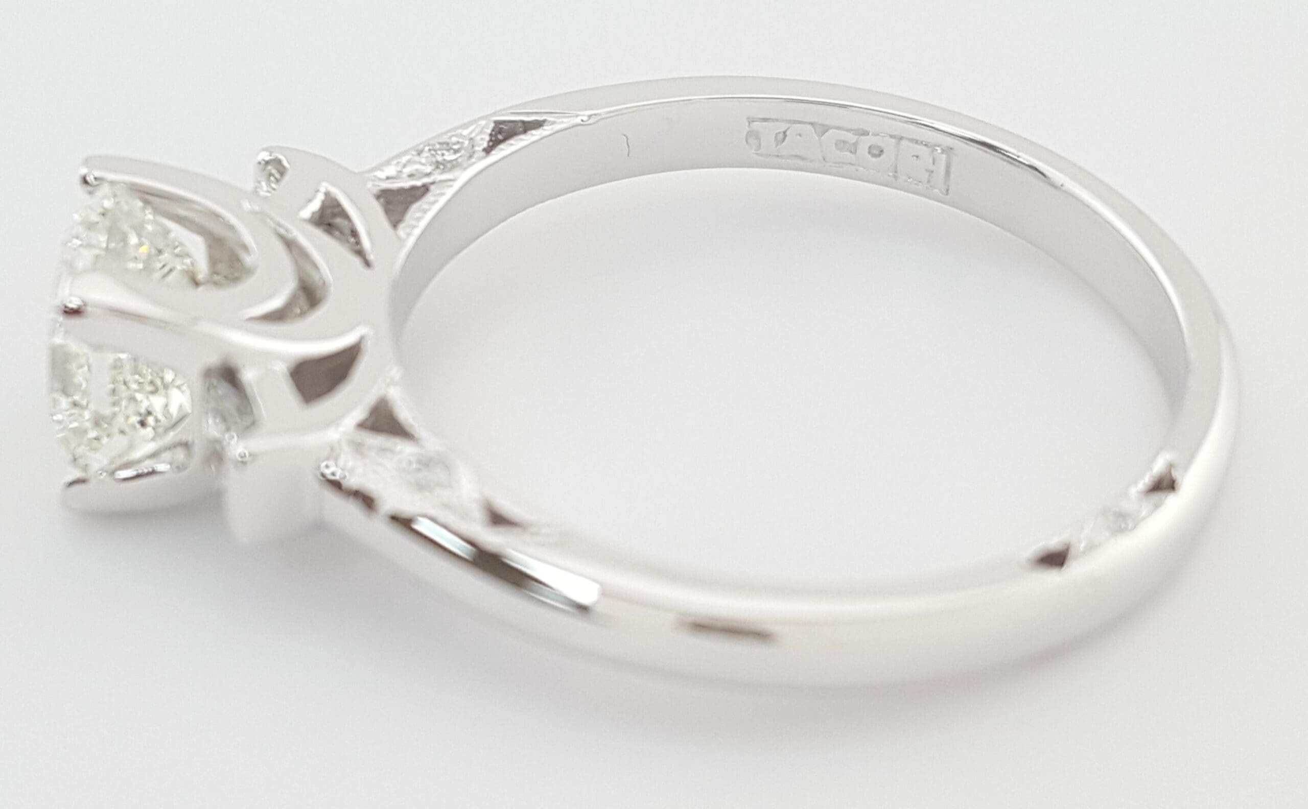 Tacori Asscher Cut Diamond 3-Stone Platinum Engagement Ring 1.23 ct Rtl $10.5K