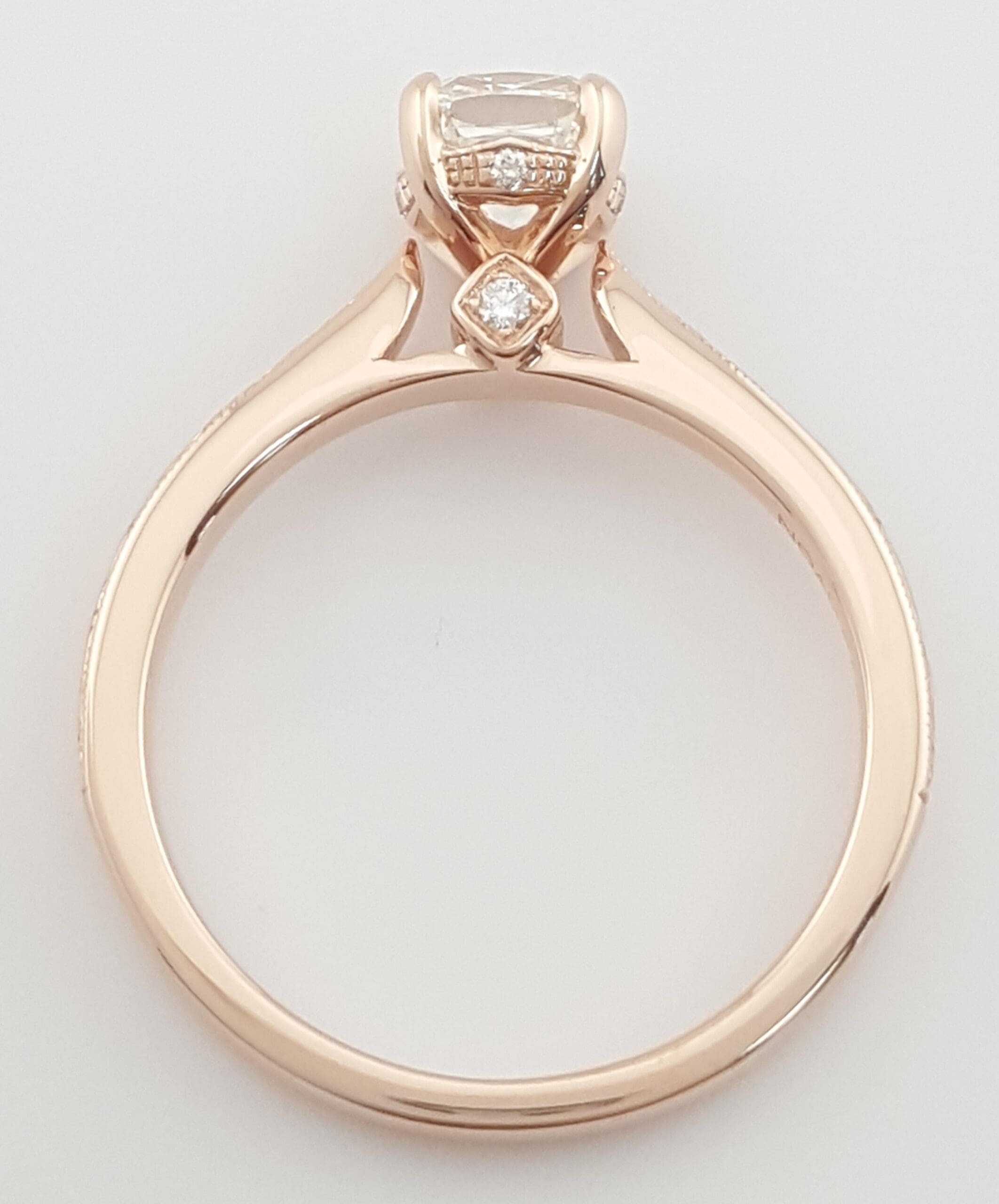Noam Carver Cushion Diamond Engagement Ring 14k Rose Gold 0.84 ct Retail $5k