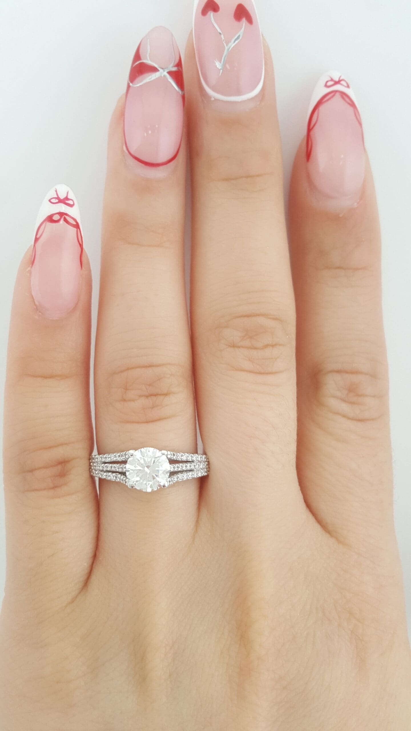 Tacori Round Diamond Engagement Ring 1.36ct 18K White Gold Rtl $11,500