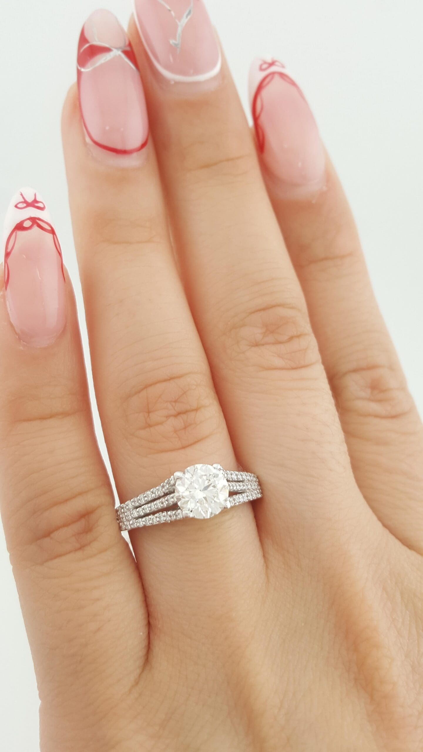 Tacori Round Diamond Engagement Ring 1.36ct 18K White Gold Rtl $11,500