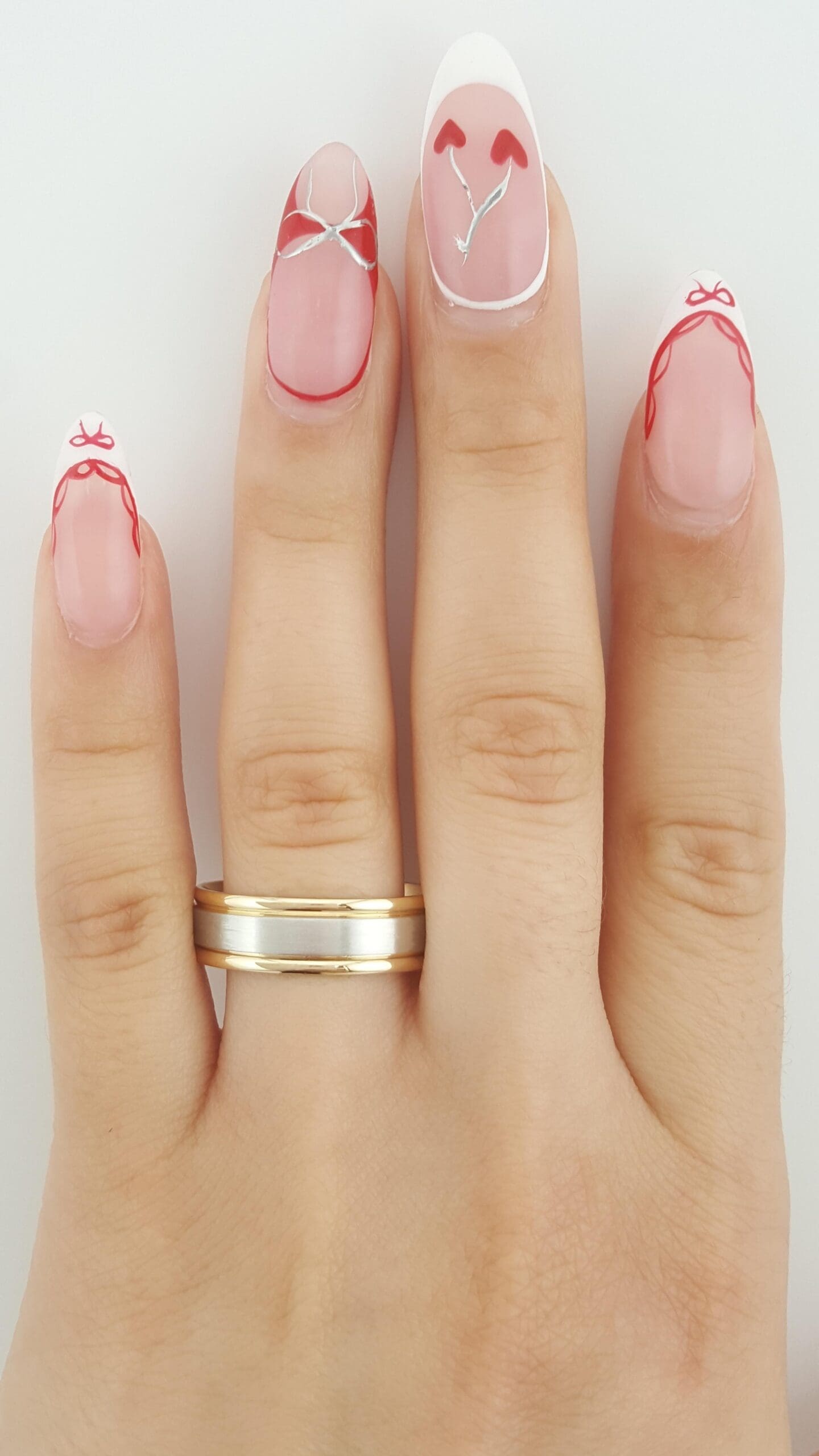 Men's 18k Yellow Gold Platinum Wedding Band Ring 6.5 mm 8.5 grams Size 11