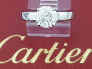 Cartier Solitaire Round Diamond Engagement Ring 1.16 ct Platinum Rtl $17k