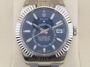 Rolex Sky-Dweller 326934 42 mm Oyster SS Blue Dial Mint W/ Box