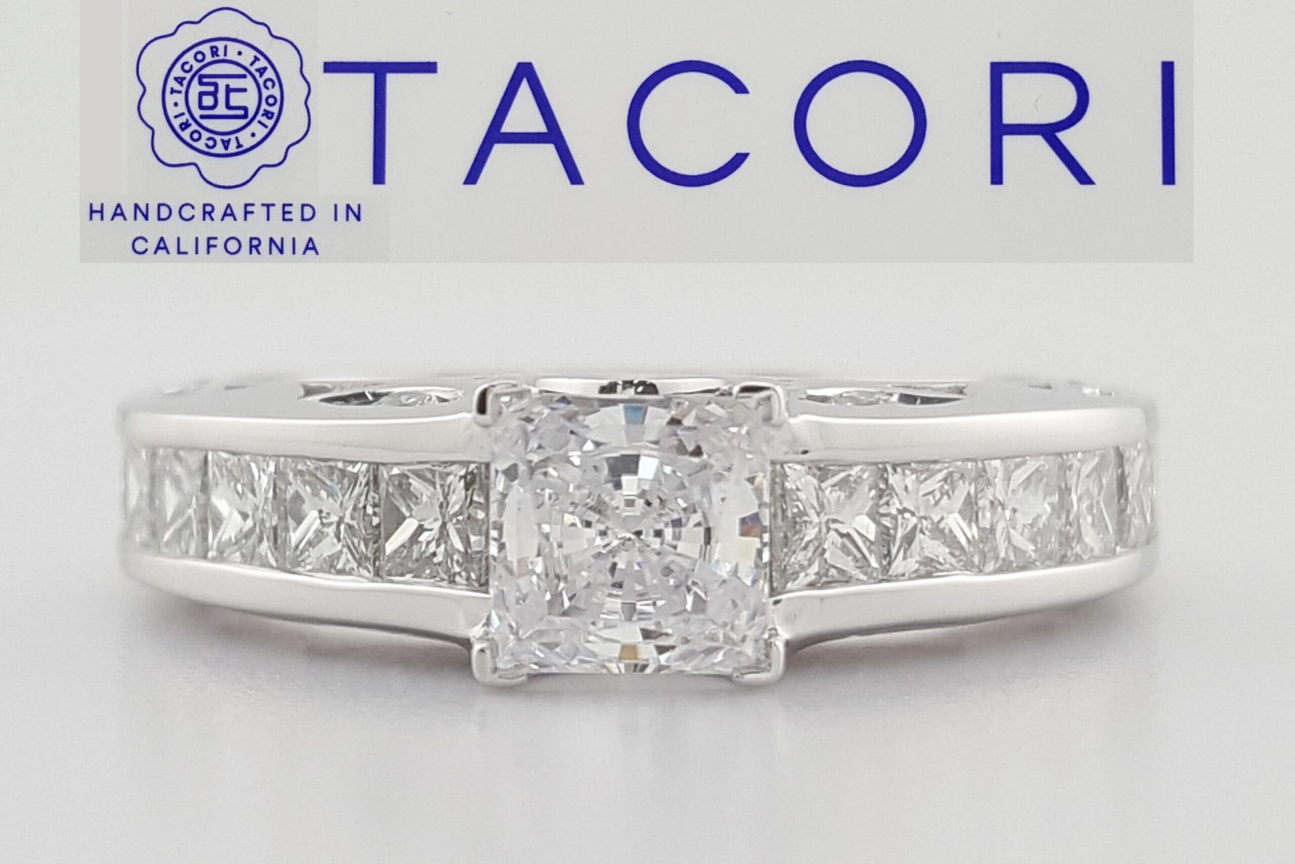 Tacori Diamond 67243 Semi-Mount Engagement Ring 1.2 ct 18k White Gold Rtl $7,090