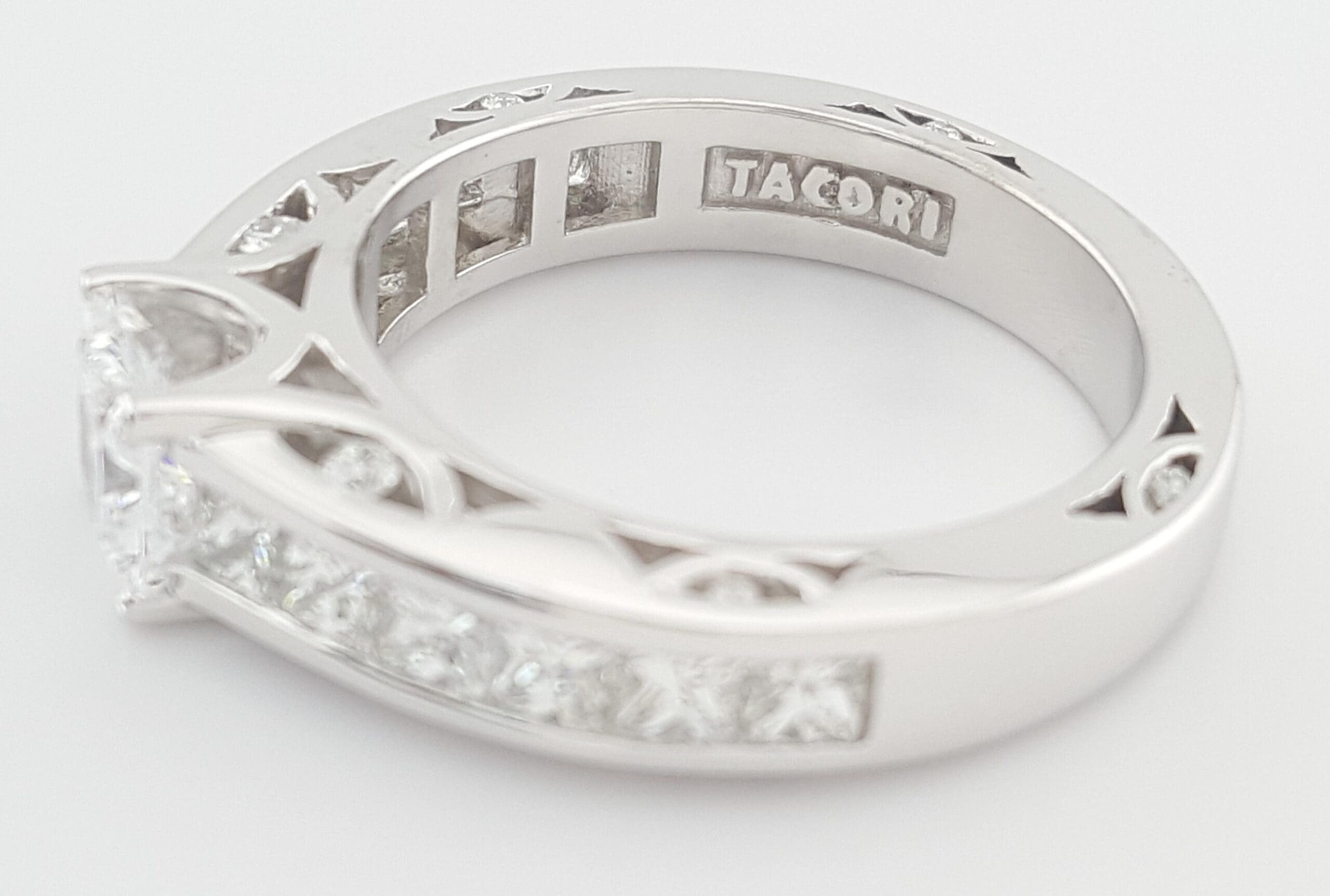 Tacori Diamond 67243 Semi-Mount Engagement Ring 1.2 ct 18k White Gold Rtl $7,090