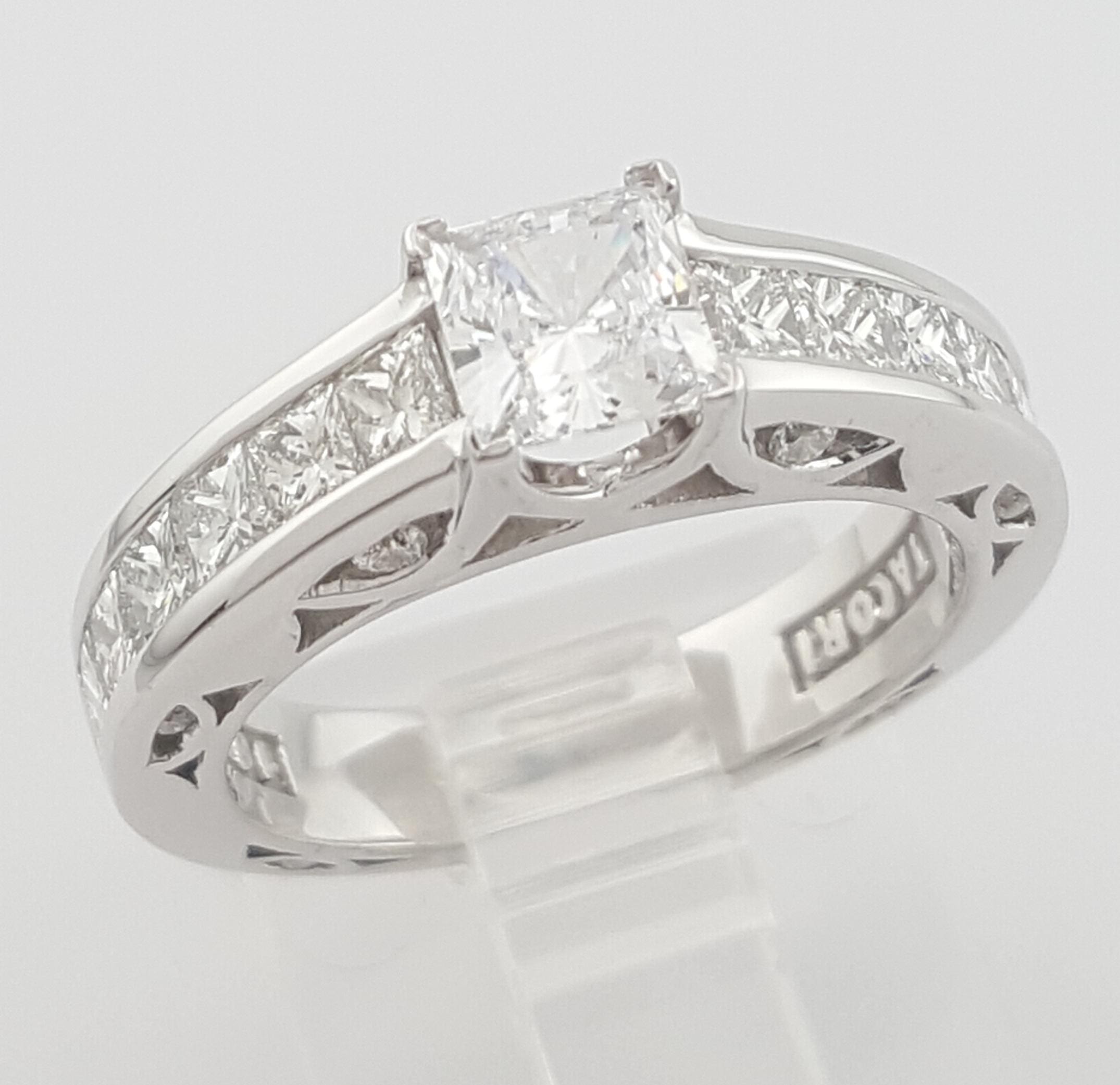 Tacori Diamond 67243 Semi-Mount Engagement Ring 1.2 ct 18k White Gold Rtl $7,090