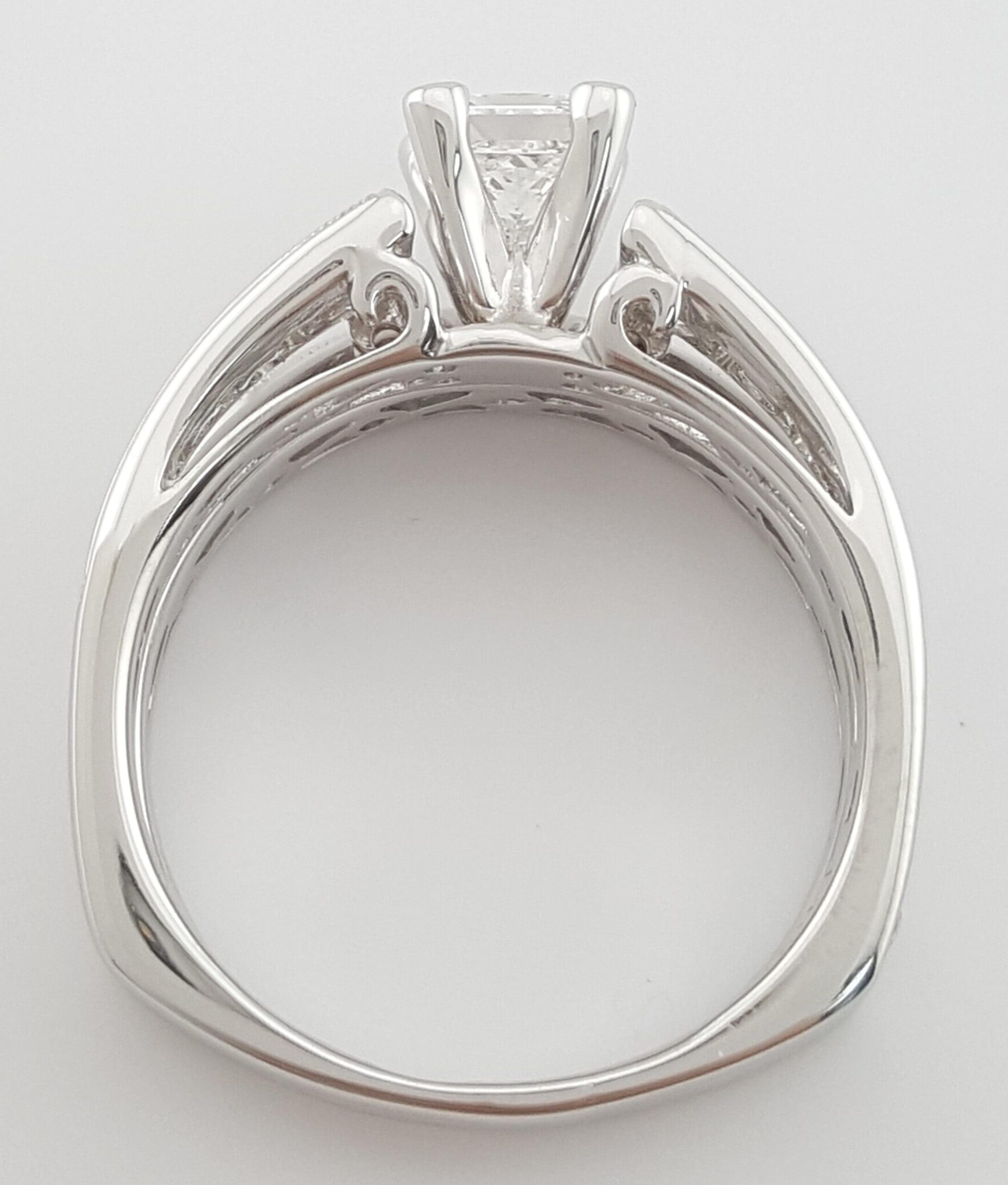 CARO74 Kaleidoscope Diamond Engagement Ring Set CARO 74 1.48 ct 14K W Gold Rt$8K