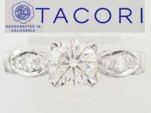 Tacori Round Diamond 67264 Engagement Ring 1.42 ct Platinum Retail $10,200