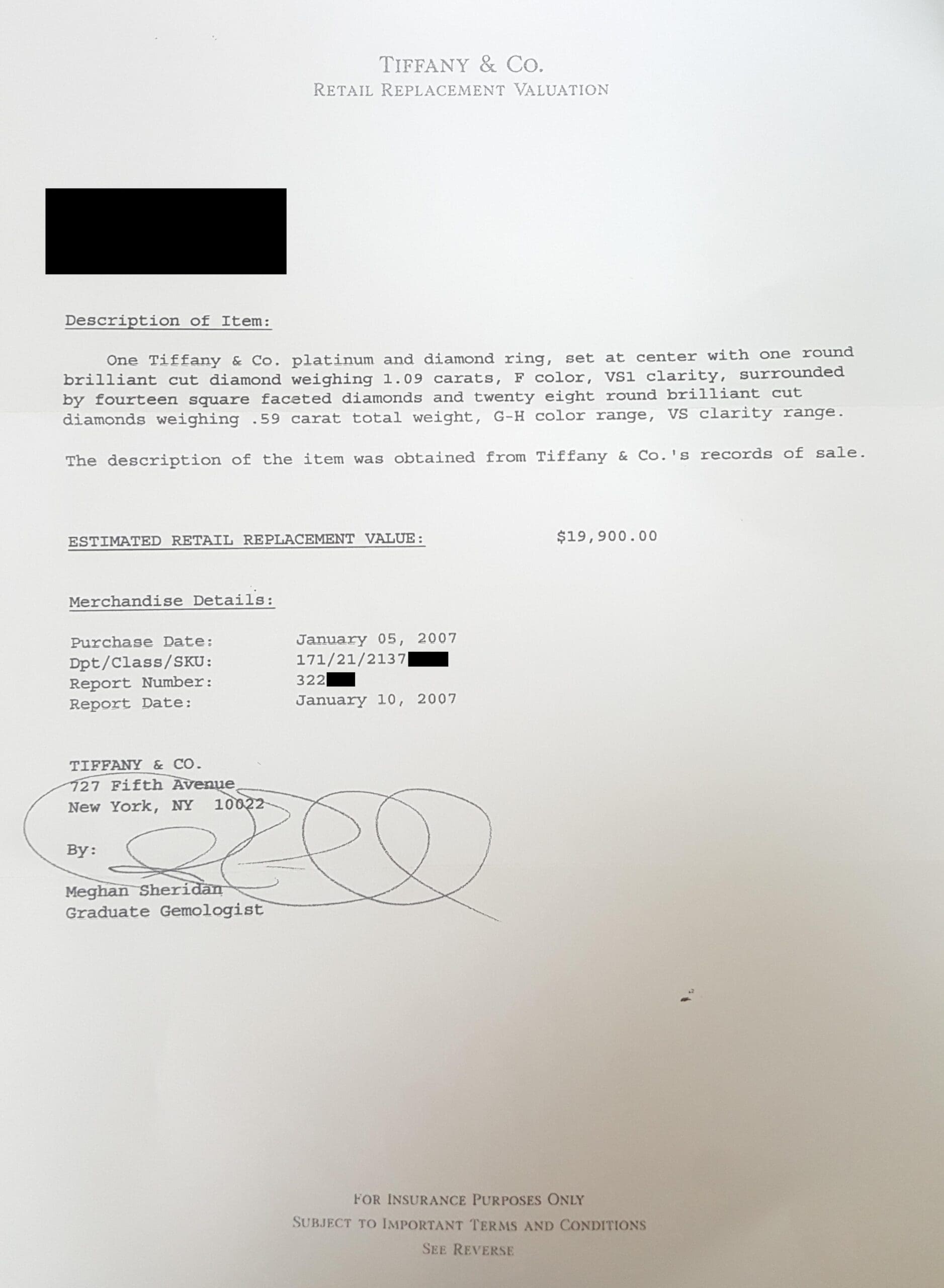 Tiffany & Co Embrace Round Diamond Halo Engagement Ring 1.68 ct Retail $24,500