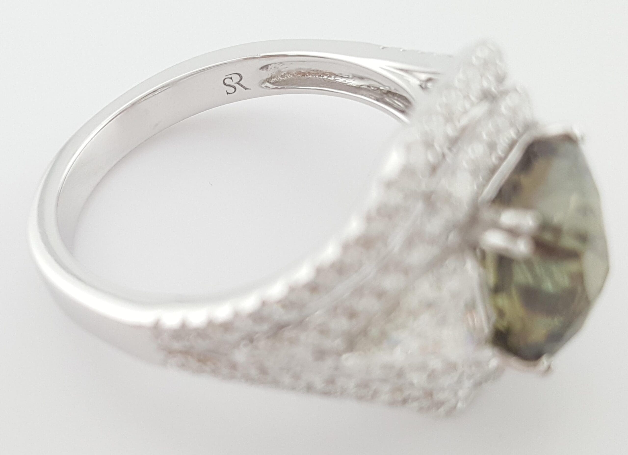 Alexandrite & Diamond 4.69 ct 18k White Gold Ring GIA Retail $48,000