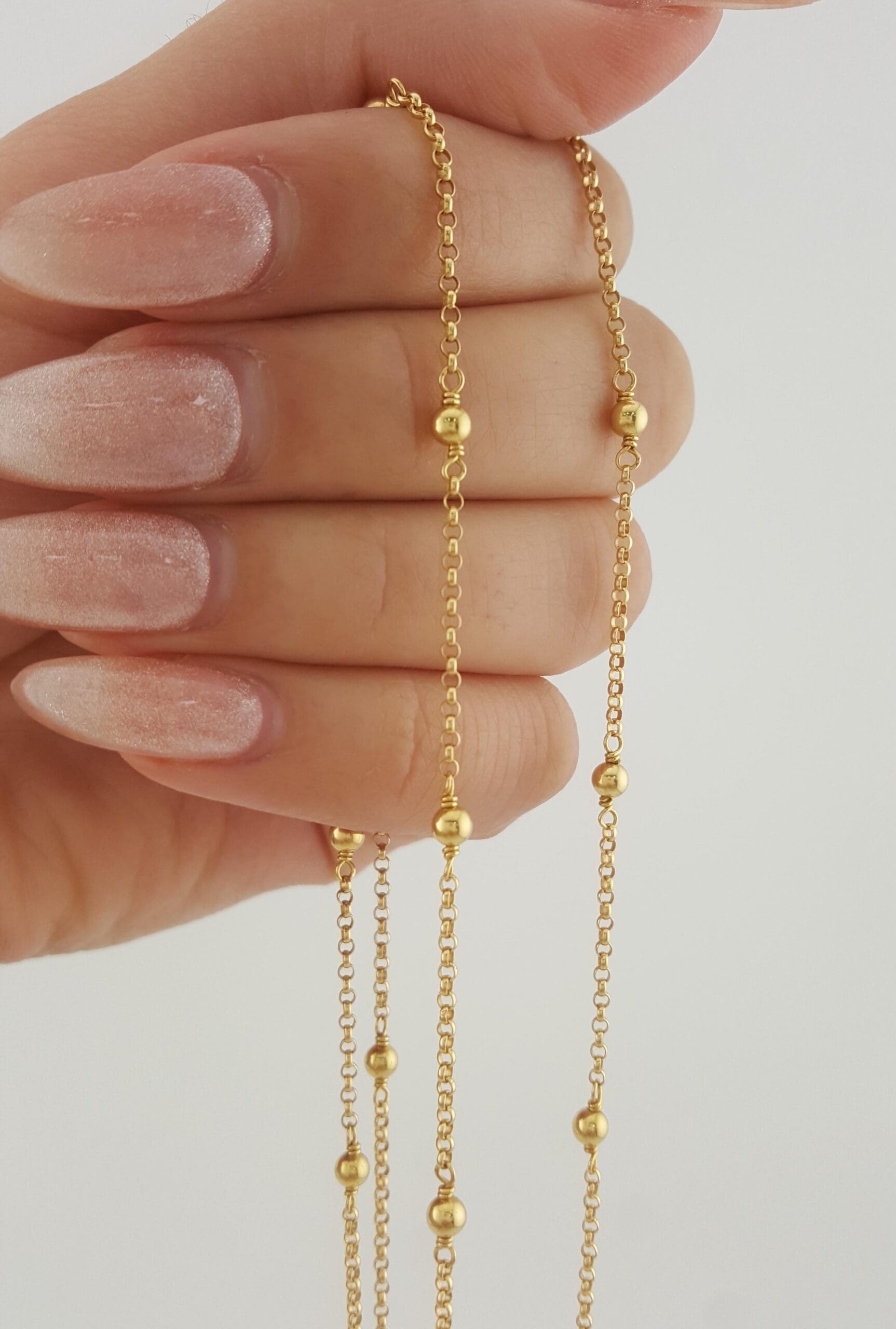 David Yurman 18K Yellow Gold Cable Collectibles Bead Chain Necklace 36" 10.7 Gr