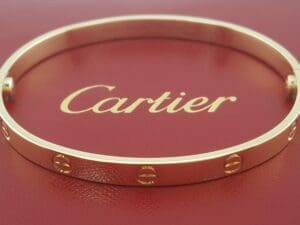 Cartier LOVE 18K Yellow Gold Classic Model Bracelet 6 mm SIZE 19 Retail $7,950